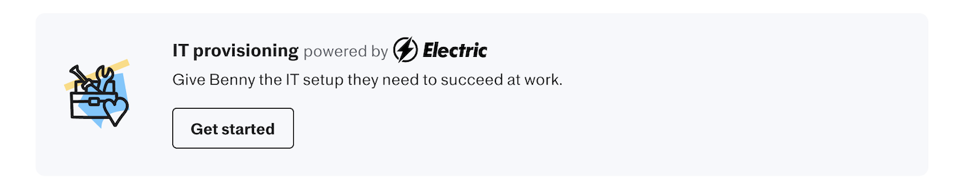 Electric IT Provisioning 